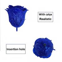 Roses scintillantes en gros : roses en cristal or, rose et bleu Enchantress, 520 roses brillantes pour la Saint-Valentin Qixi