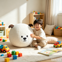 Équipement d'exercice sensoriel pour enfants, coin apaisant, peluche bulle chiot, ballon de yoga