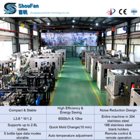 Machine de soufflage de bouteilles PET automatique à 2 cavités ShouFan haute vitesse 5500b/h avec moteur à roulement PLC Delta pour ligne de production d'eau minérale