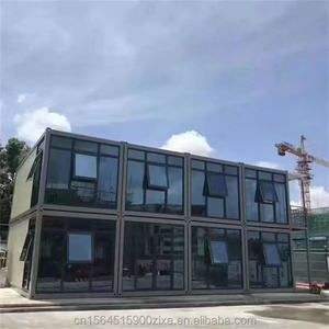 Customize 20 40ft Prefabricated House Portable Office Shower Room With Glasses Wall Container Coffee Shop Office Building Contai - Product Image 6