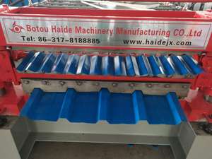 Hide גג מתכת אוטומטי מלא הפיכת מכונת חם מכירה גג מתכת אריח ביצוע מכונה - Product Image 6