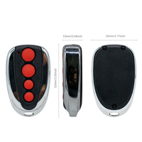 Control Remoto para Puerta de Garaje RA099, 433.92MHz, Código Variable, 4 Botones Rojos, Reemplazo para Llave de Motor Seccional SD800 SD1200