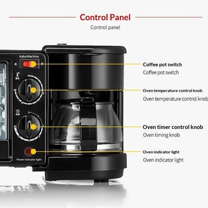 ขายตรงจากโรงงาน เครื่องทำอาหารเช้า 3 in 1 เตาอบมินิอเนกประสงค์ และเครื่องชง<span class=keywords><strong>กาแฟ</strong></span> - Product Image 3
