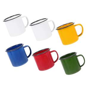 Senny compra de fábricas de China directa productos muy baratos taza de esmalte <span class=keywords><strong>Vintage</strong></span> <span class=keywords><strong>tazas</strong></span> de esmalte verde mini taza de esmalte - Product Image 1