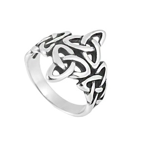 yunnique Celtic Knot Stainless Steel <b>Ring</b> Unisex Fashion Jewelry Gift <b>Size</b> 7 To 13 - Product Image 5