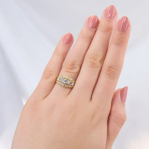 Anello con Design Geometrico Francese, Anello Classico da Donna - Product Image 2