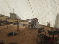 Hangar de charbon de cadre de l'espace de dôme d'air de bâtiment industriel pour des maisons de bulle d'utilisation d'entrepôt Type de produit