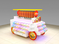 Beliebter Süßigkeitenstand für Nuss-Kiosk & Süßwarenwagen & Ausstellungsstand mit Acrylboxen zum Verkauf