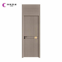 Porte insonorisée en cristal de carbone, 1 pièce, lumière assortie, de luxe, pour chambre à coucher, ingénierie et intérieur d'hôtel, unie