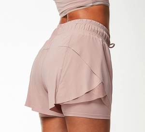 2022 gros femmes 2 en 1 Shorts de course Double couche séchage rapide Yoga Gym entraînement Shorts athlétiques pour les femmes avec poches - Product Image 6