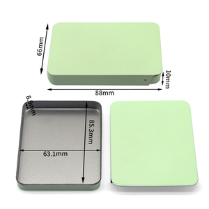 Piccole Scatole Scorrevoli Nere in Latta per Menta, Contenitori in Metallo con Coperchio Scorrevole per Balsamo Labbra, Profumo Solido, Spezie - Vendita all'Ingrosso - Product Image 5