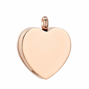 Jijd1023 cornice per foto a forma di cuore in acciaio inossidabile gioielli per cremazione animale umano cenere ciondolo ricordo - Product Image 5