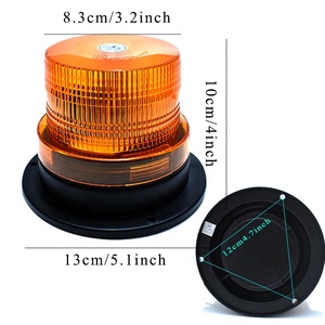 Feu d'avertissement de circulation à LED feux d'avertissement ambrés 12 -48 v r65 gyrophare étanche Ambre avertissement de sécurité Flash Beacon Lights - Product Image 3