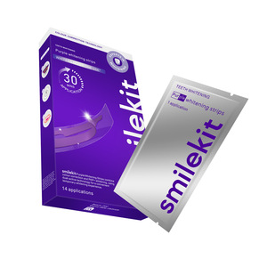 Nuevas Tiras Blanqueadoras de Dientes <span class=keywords><strong>V34</strong></span> Púrpuras con Aroma a Menta y Aplicación de 30 Minutos en Caja Púrpura Pequeña - Product Image 3