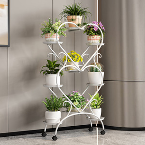 Fioriera in Acciaio Corten Verde di Lusso Leggero, Scaffale Portavasi Multistrato da Terra con Fori di Drenaggio, Ecologico per <span class=keywords><strong>Balcone</strong></span> - Product Image 1