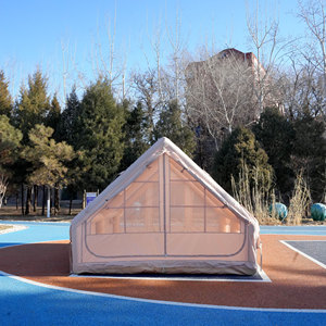 Grande <span class=keywords><strong>tente</strong></span> <span class=keywords><strong>de</strong></span> camping gonflable pour 8 personnes voyage en plein air essentiel, facile à installer des trous étanches toutes saisons à usage général - Product Image 2