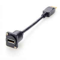 Cable de extensión de PVC 1.4 con montaje en panel tipo D, blindado, macho-hembra, para chasis, arnés de cableado para ordenador industrial