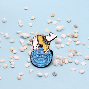 Cầu Vồng Hành Tinh Khủng Long Nấm Hoa Sáng Tạo Kết Hợp Trâm Thời Trang Lớn Bộ Sưu Tập Kim Loại Đúc Khắc - Product Image 2