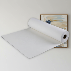 Rotolo di Tela Artistica Opaca Impermeabile 260GSM 180X200 cm, Tela in Poliestere Stirata Compatibile con Stampa Digitale a Getto d'Inchiostro Bianco/Nero per EPSON HP - Product Image 1