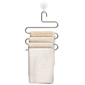 Stainless Steel Trouser Hanger Multi Layer <b>Storage</b> Wardrobe Organizer For Pants Skirts <b>Clothes</b> Hooks Hanging Rack - Product Image 5