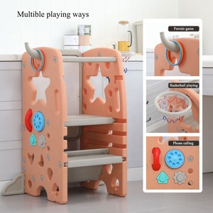 Sgabello da cucina regolabile in altezza torre in piedi per bambini in plastica per bambini piccoli - Product Image 5