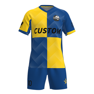 Maillot de football personnalisé Ystar avec logo sublimé au dos, kit d'entraînement de football unisexe, ODM, maillot de sport avec nom d'équipe - Product Image 1