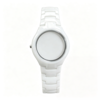 Ensemble de boîtier de montre en céramique blanche de luxe |   Bracelet en céramique monobloc |   Composants de montre résistants aux rayures pour montres de mode et de cérémonie