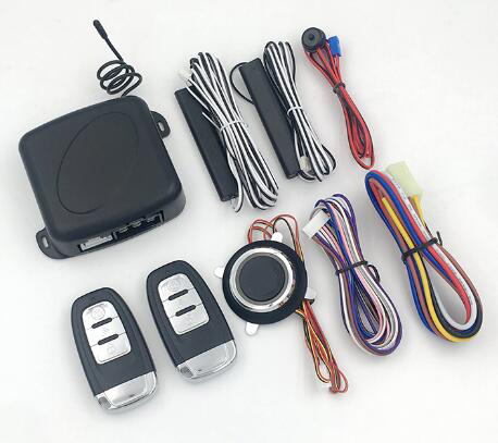 Hidden Lock Induction Car Security System One-key Start Universal Remote Car Alarm System