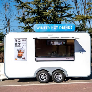 Ice <b>Cream</b> Kiosk Snack Taco Bbq Hot Dog Gelato Cart Concession Food Trailer Mobile Food Truck Stainless Steel Rust Fast Food - Product Image 1
