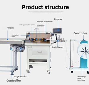 Hoàn toàn tự động máy tính dây tước Máy dây điện tử vỏ bọc tích hợp đặt thiết bị sản xuất cáp - Product Image 6