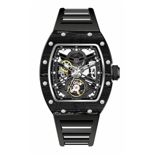 CHANCE Mens <b>Watch</b> Hollowing Sport Chronograph 50M Waterproof Tonneau Fashion Wristwatch Luxury Mens Gift <b>Watch</b> for Men - Product Image 4