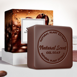 Profumo naturale caffè olio essenziale sapone universale fatto a mano sapone per la pulizia del corpo 100g - Product Image 1