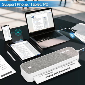 NETUM A401 휴대용 무잉크 A4 열전사 프린터 210x297mm 무선/USB 충전식 203DPI 1500mAh 멀티 OS 재고 있음 - Product Image 2