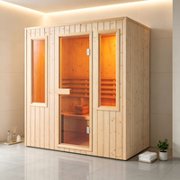 Sauna intelligent de luxe avec design extérieur personnalisé et structure en bois haut de gamme pour espaces de bien-être en plein air