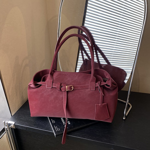 Sac fourre-tout vintage transfrontalier 2026, nouvelle texture, de niche, grand format, pour le quotidien - Product Image 2