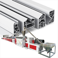 Machine de fabrication de fenêtres en plastique, ligne d'extrusion de profilés PVC, machine de production de cadres de portes UPVC, fabricant d'extrudeuses PVC