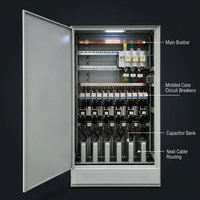 Armoire de distribution électrique basse tension GGD GUOYUE 380V, type fixe, triphasée, panneau de distribution électrique IP66 avec verrouillage hybride