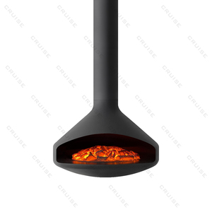 Crociera personalizzabile dimensione del condotto di scarico completamente protetto moderna decorazione di riscaldamento cornice interna sospesa <span class=keywords><strong>camino</strong></span> Gas - Product Image 1