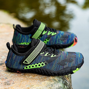 Water Shoes For Boys Outdoor River Tracing Quick Dry Mesh With Velcro Light Blue Size 35 - Product Image 4