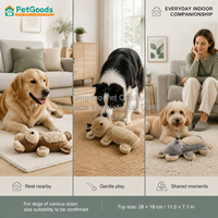 Jouet pour chien en peluche renne mignon, couineur, interactif, léger, anti-ennui pour petits et moyens chiens, OEM MOQ 50