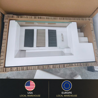 Kit d'échantillons de piscine hors sol en fibre de verre et acrylique pour spa extérieur, jardin, famille et enfants