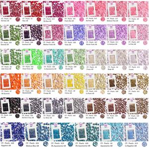 CY ชุดเล็บลูกปัดมุกหลวมหลาก<span class=keywords><strong>สี</strong></span>ทรงกลมขนาดครึ่งรอบอุปกรณ์ตกแต่งเล็บไข่มุก ABS แบบแบน - Product Image 6