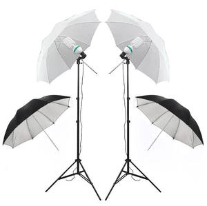 Kit completo de soporte de fondo de 2x3M + Softbox/bombilla/paraguas/reflector-Conjunto de iluminación fotográfica profesional - Product Image 4