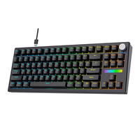 Penjualan Langsung Pabrik 87 Tombol Aksesoris Gaming Keycaps Switch Keyboard Mekanik Berkabel Ergonomis untuk Desktop