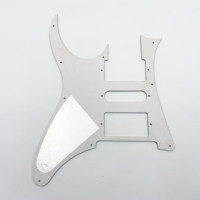 Guitare électrique IB 7V HSH avec pickguard en celluloid à trois couches, 10 trous, panneau avant anti-rayures en nacre pour guitare électrique