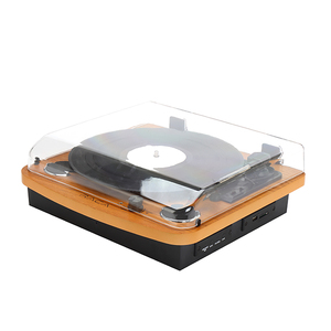 เครื่องเล่นแผ่นเสียงแบบย้อนยุค OEM ODM พร้อมลำโพง <span class=keywords><strong>3</strong></span> ระดับความเร็ว ทำจากไม้ รองรับบลูทูธ - Product Image 5