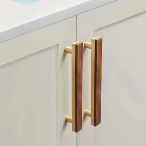 Wholesale Wooden Cabinet Handle Modern Solid Wood Furniture Handles for Kitchen Workshop Hotel 26 <b>28mm</b> - Product Image 2