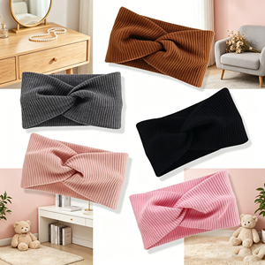 Bow Tie Cross Elastic <strong>Hair</strong> <strong>Band</strong> Sports Wide-brimmed Turban Headdress Yoga Sweat-absorbent Headband - Product Image 1