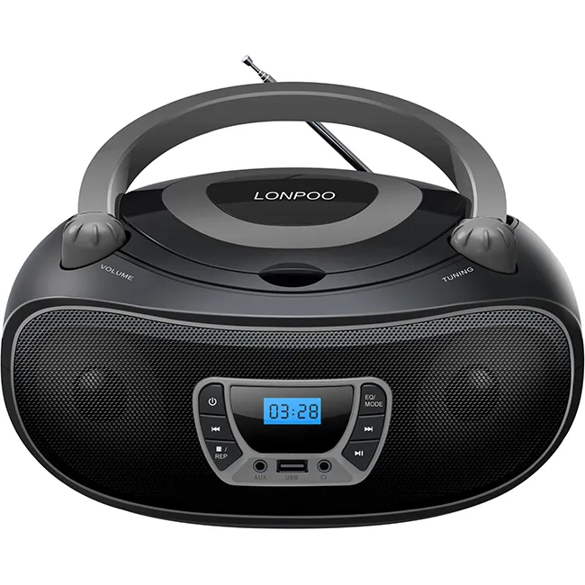 Portable player with CD/FM/USB/MP3/LCD screen/audio input with flash CD Boombox