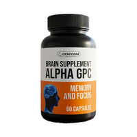 Capsules Alpha GPC 600mg à Marque Blanche OEM/ODM – Soutien Cérébral Nootropique, Mémoire, Concentration, Fonction Cognitive, Sommeil – Usage Adulte